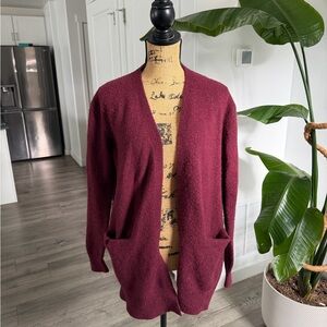 Madewell Maroon Cardigan